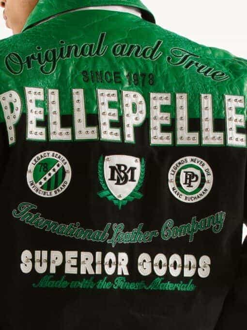 pelle pelle original & true green leather jacket