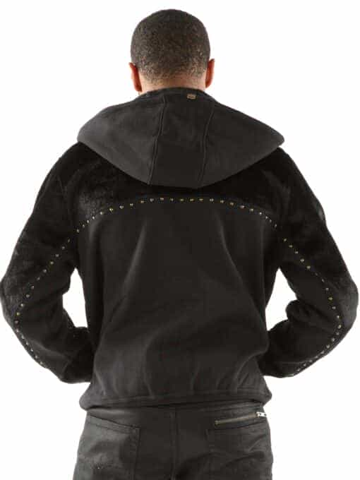 pelle pelle ornate p black hoodie