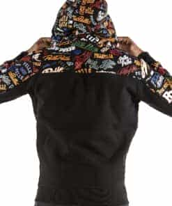 pelle pelle repeat print midlayer hoodie