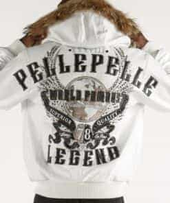 pelle pelle world famous legend leather jacket with fur hood