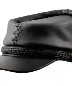 Pelle Pelle Black Patriot Leather Cap