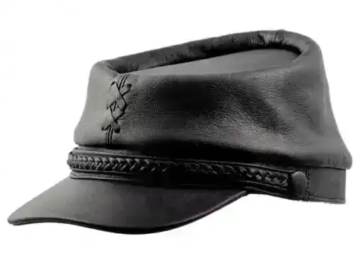 Pelle Pelle Black Patriot Leather Cap