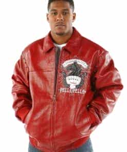 pelle pelle grandmaster red leather jacket