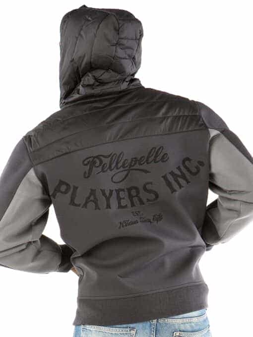 pelle pelle men's players inc. black hoodie