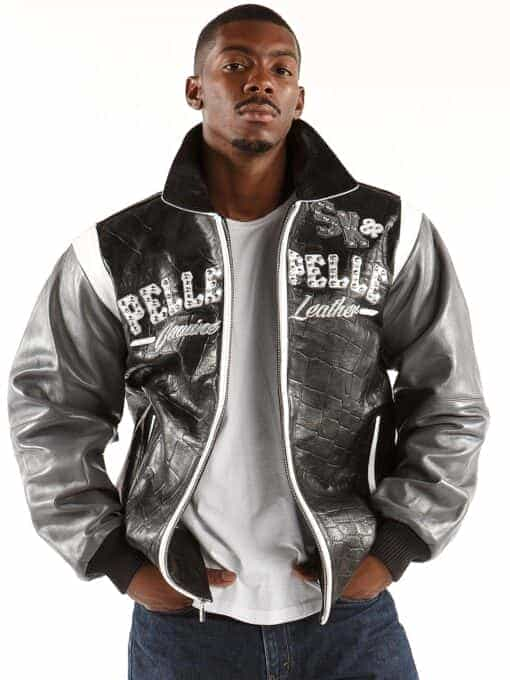 pelle pelle men's street kings black leather jacket