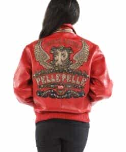 pelle pelle ladies limited edition red jacket