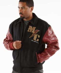 pelle pelle maroon mc jacket