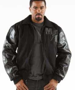 pelle pelle men's black mc jacket