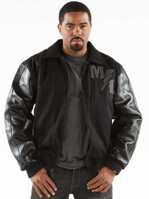 pelle pelle men's black mc jacket