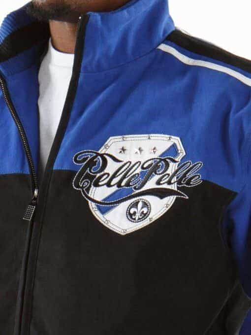 pelle pelle revolution black and blue jacket