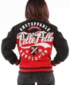 pelle pelle unstoppable black and red jacket