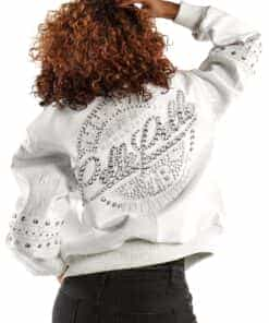 women's pelle pelle the original white leather jacket