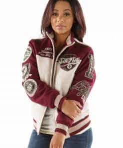 women's pelle pelle unstoppable maroon jacket