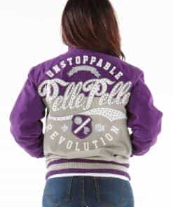 women's pelle pelle unstoppable purple jacket