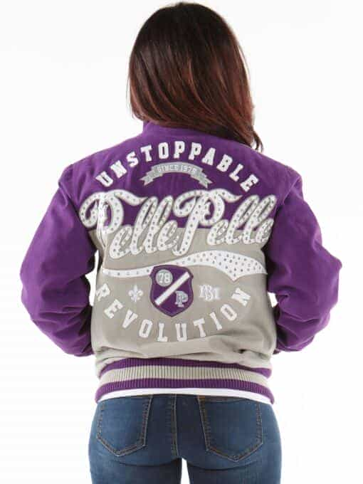 women's pelle pelle unstoppable purple jacket