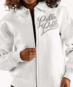 women's the original white leather jacket