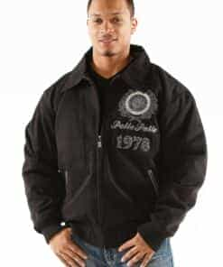 men's pelle pelle usa black jacket