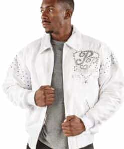 pelle pelle king of thrones white wool jacket