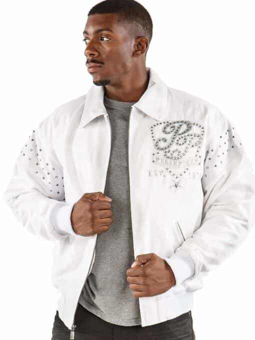 pelle pelle king of thrones white wool jacket