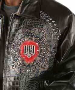 pelle pelle no retreat, no surrender black leather jacket