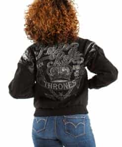 pelle pelle queen of thrones black jacket