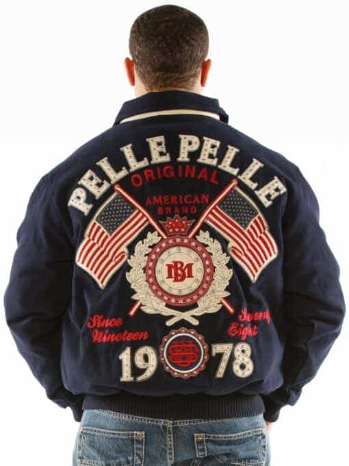 pelle pelle usa blue jacket