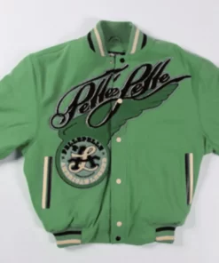 Pelle Pelle American Legend Light Green Varsity Jacket