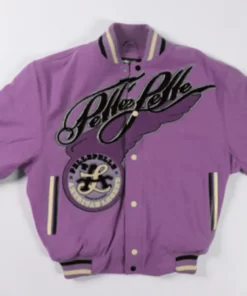 Pelle Pelle American Legend Light Purple Varsity Jacket