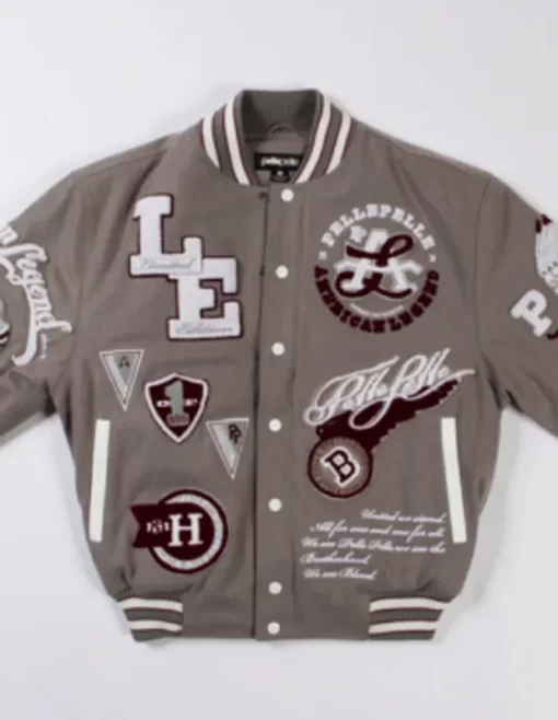 Pelle Pelle American Legend Limited Edition Gray Varsity Jacket