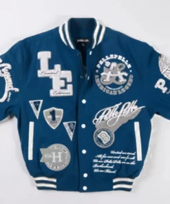 Pelle Pelle American Legend Limited Edition Light Blue Varsity Jacket