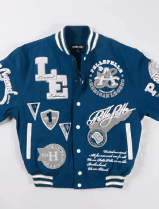 Pelle Pelle American Legend Limited Edition Light Blue Varsity Jacket