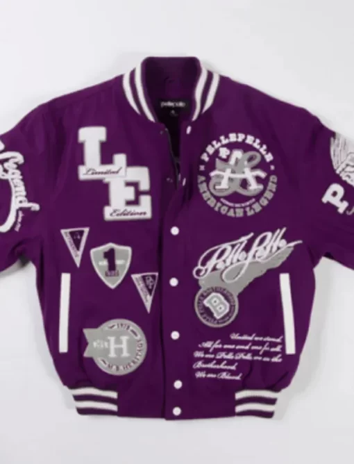 Pelle Pelle American Legend Limited Edition Light Purple Varsity Jacket