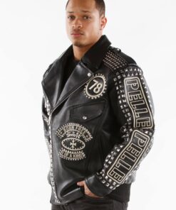 pelle nation black leather jacket