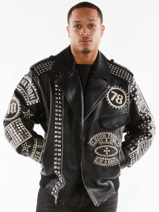 pelle nation black plush jacket