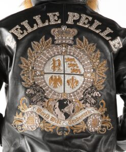 pelle pelle new buchanan crest black jacket