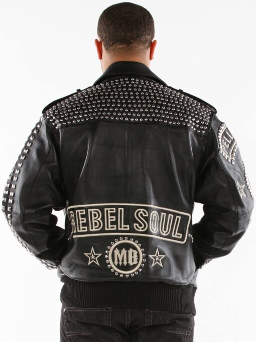 the pelle nation black leather jacket