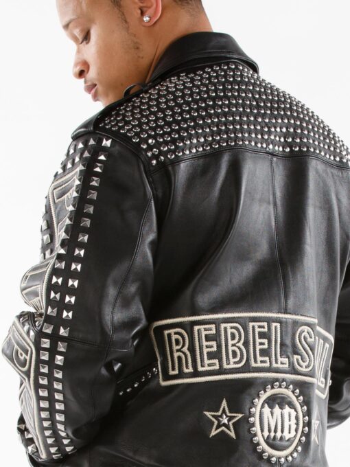 the pelle nation black plush leather jacket