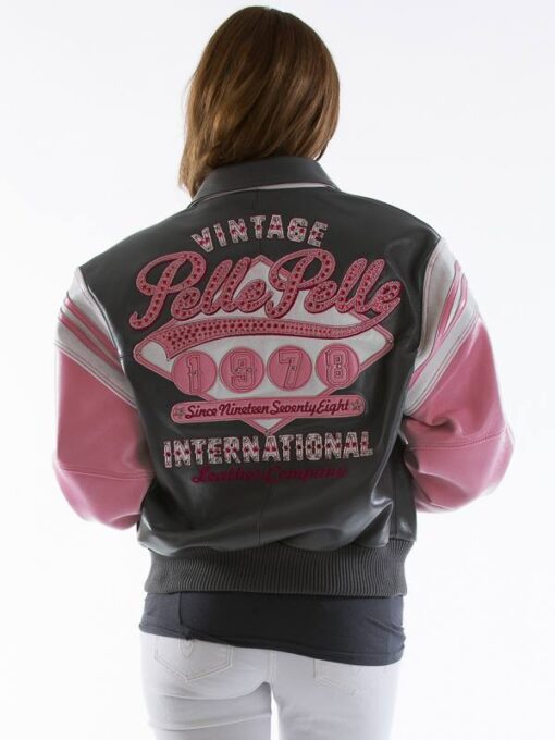 women's pelle pelle major league fog pink plush jacket