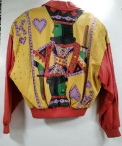 Marc Buchanan Pelle Pelle Joker & King Rhinestone Leather Jacket 2023