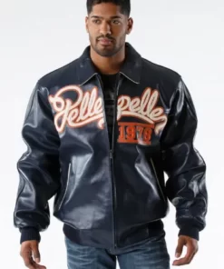 Pelle Pelle 35th Anniversary Navy Plush Mens Leather Jacket