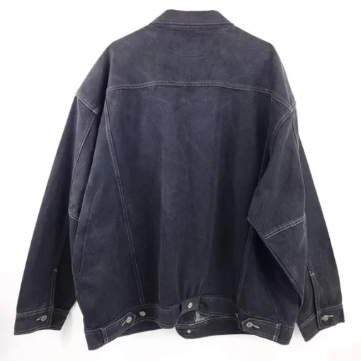 pelle pelle black denim jacket