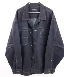 pelle pelle marc buchanan black denim jacket