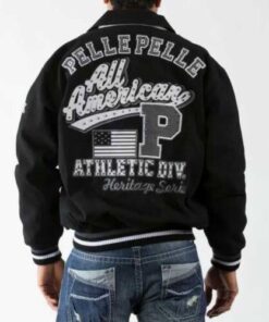 Pelle Pelle Black All American Studded Jacket.