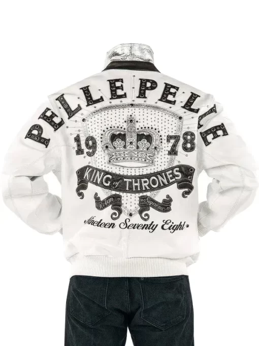 Pelle-Pelle-Mens-King-of-Thrones-1978-White-Jacket