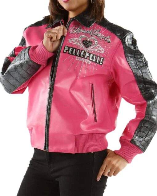 Women-Pelle-Pelle-Avant-Garde-Pink-37-Years-Strong-Jacket__14892