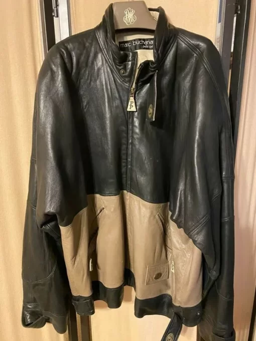 Marc-Buchanan-Pelle-Pelle-Black-and-Brown-Leather-Jacket-