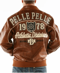 Pelle-Pelle-1978-Athletic-Division-Super-Sports-Brown-Leather-Jacket-1