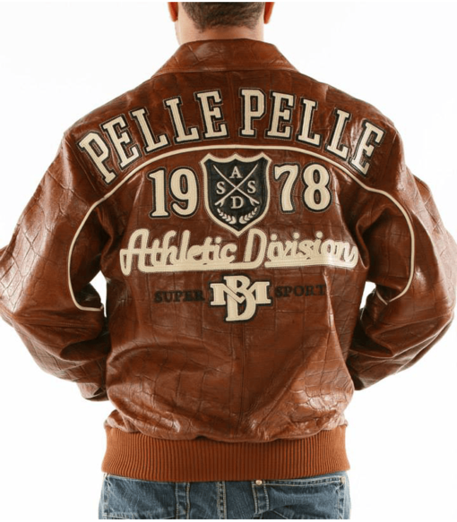 Pelle-Pelle-1978-Athletic-Division-Super-Sports-Brown-Leather-Jacket-1