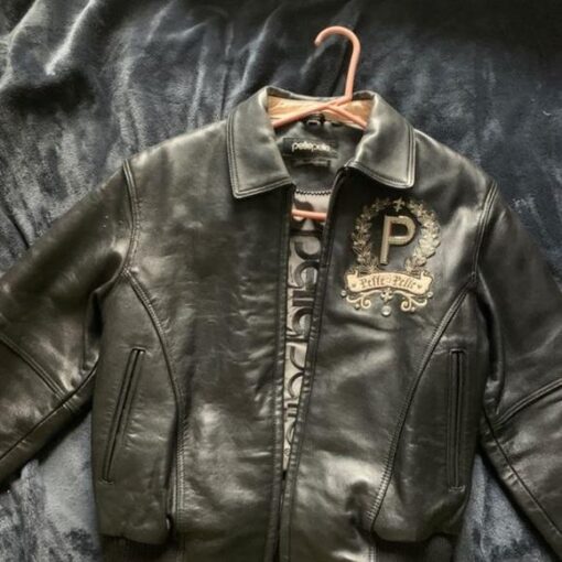 Pelle Pelle Black Bomber Leather Jacket