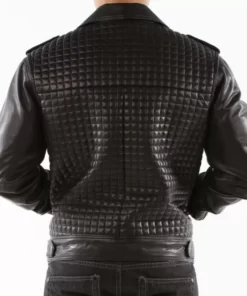 Pelle-Pelle-Black-Houndstooth-Biker-Jacket